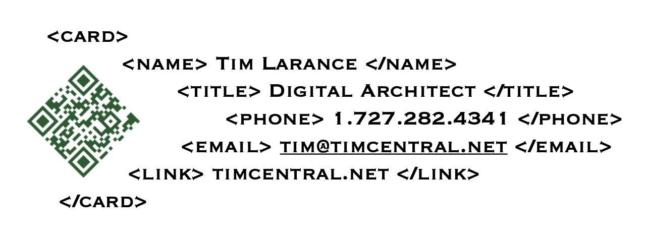 TimCentral Business Card